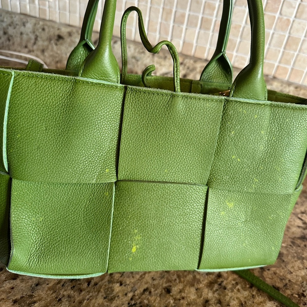 Bottega Veneta Arco Tote Bag small size Green “ Spots”